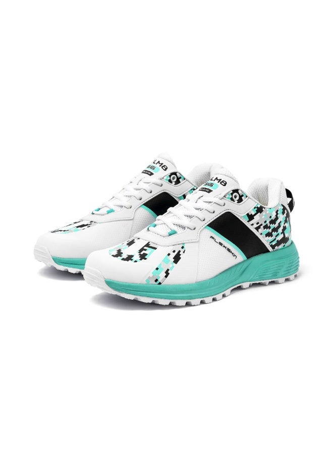 SOLM8 S6 Camo Cricket Shoes Men - 2025 Edition Ultralight Camouflage Upper Rubber Spikes Well-Cushioned Insole - Ideal Cricket Shoes for All Round Performance - Image 4