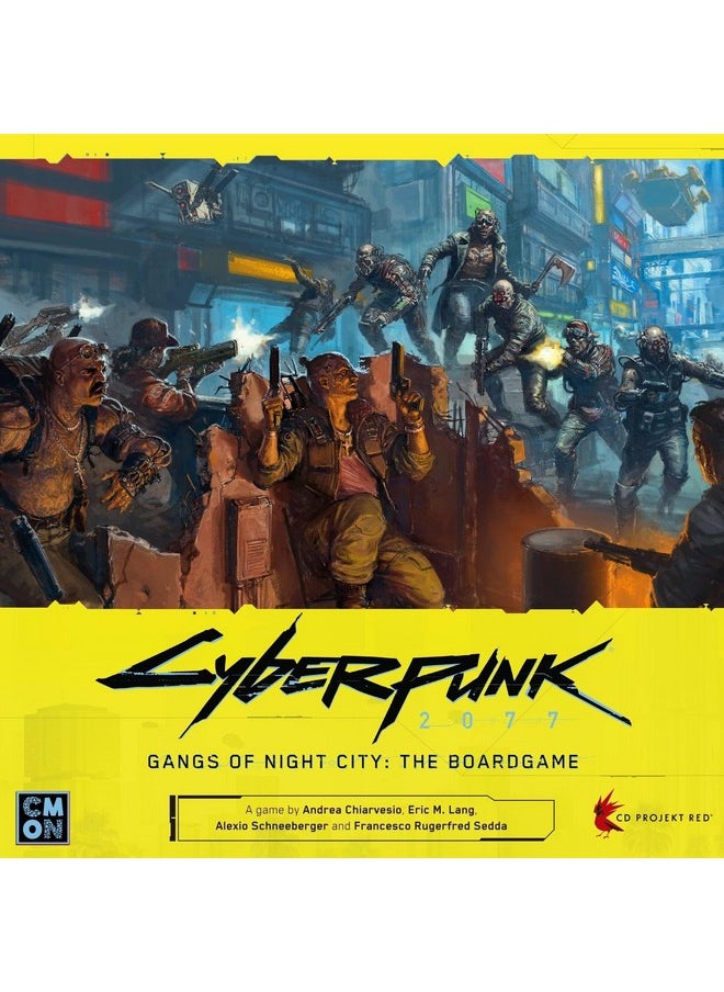 CMON - Cyberpunk 2077: Gangs Of Night City Board Game - Conquer Night City In This Immersive Sci-Fi Strategy Game! Adventure Game, Ages 14+, 1-4 Players, 90-120 Min Playtime, Made - Image 1