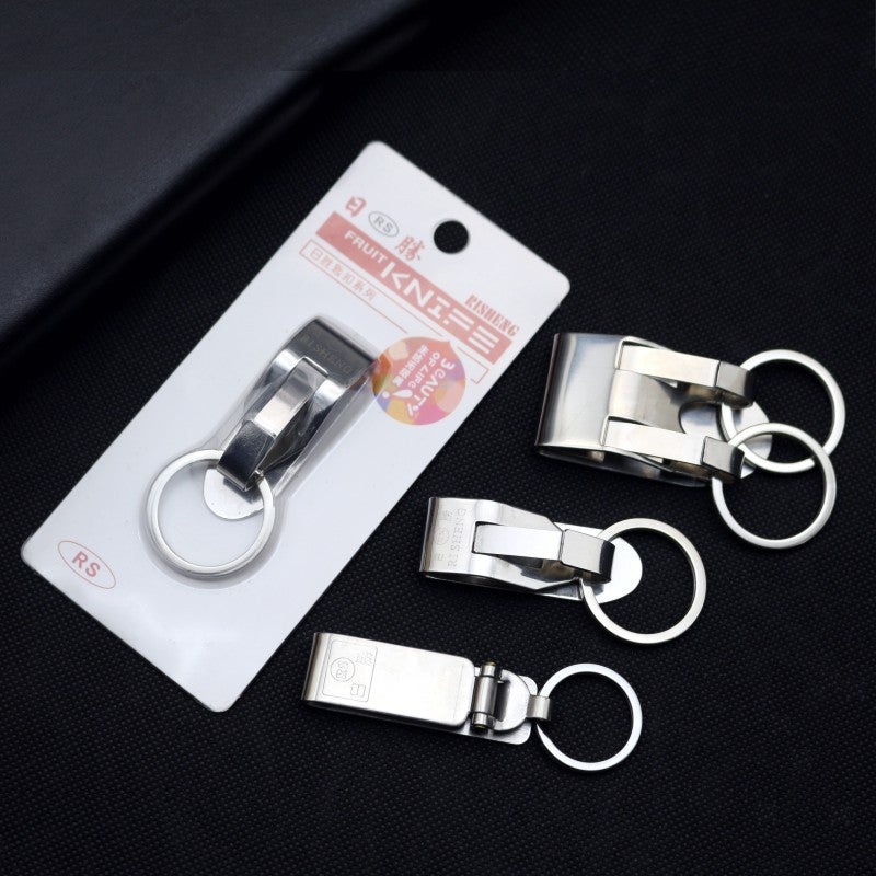 8805 Belt Keychain Men'S Waist Hanging Metal 8802 Single Ring Double Ring Keychain - Image 5
