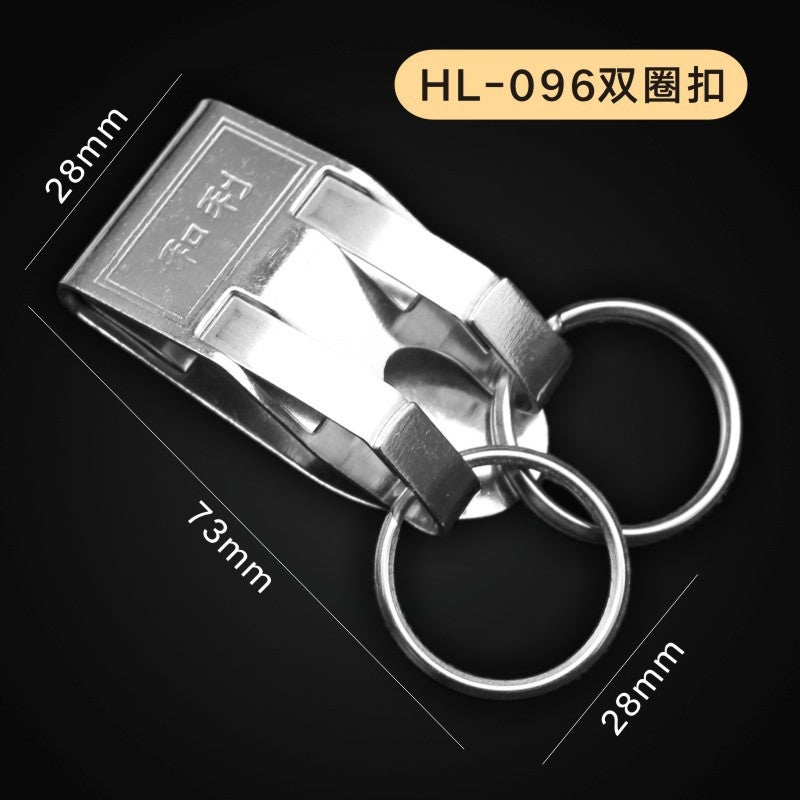 8805 Belt Keychain Men'S Waist Hanging Metal 8802 Single Ring Double Ring Keychain - Image 1