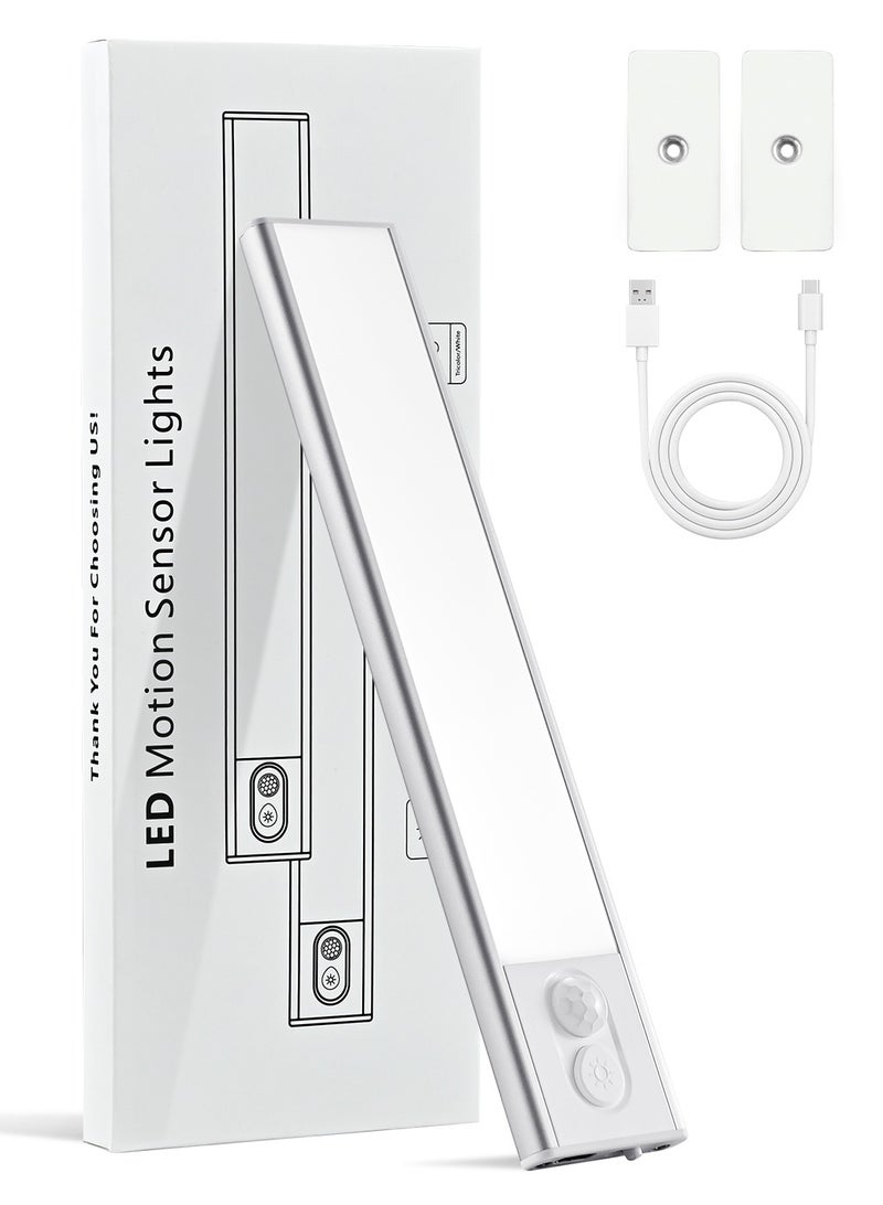 لسغدم إضاءة تحت الخزانة، إضاءة مغناطيسية تحت الخزانة لاسلكية، إضاءة خزانة لاسلكية تحت الخزانة مغناطيسية، إضاءة خزانة مستشعر الحركة LED قابلة للتعتيم (خافتة)، مصابيح خزانة قابلة للشحن 1100 مللي أمبير، مصابيح - Image 1