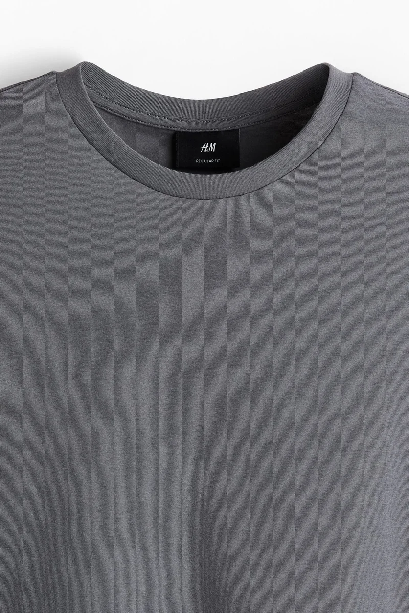 اتش اند ام تيشيرت قطن بقصة عادية