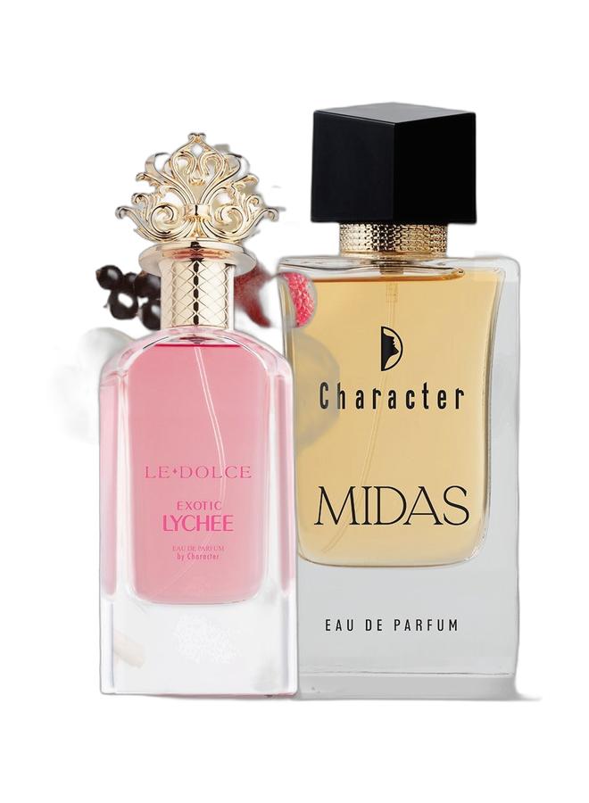 Character Le Dolce Exotic Lychee & Midas Eua De Parfum Bundle - Image 1