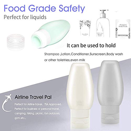 YAMYONE Travel Bottles for Toiletries, Tsa Approved Travel Bottle 3OZ Shampoo Travel Container, BPA Free Leak Proof Travel Tubs Refillable Liquid (Pink) (6 Pack-Pink) - Image 3