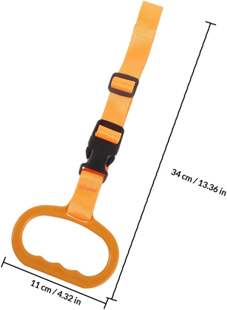 2pcs Orange Elderly Car Handle Assist Grab Handles for Disabled and Pregnant Women Vehicle Mobility Aid Safety Latch Support Transport Accessory - Image 2