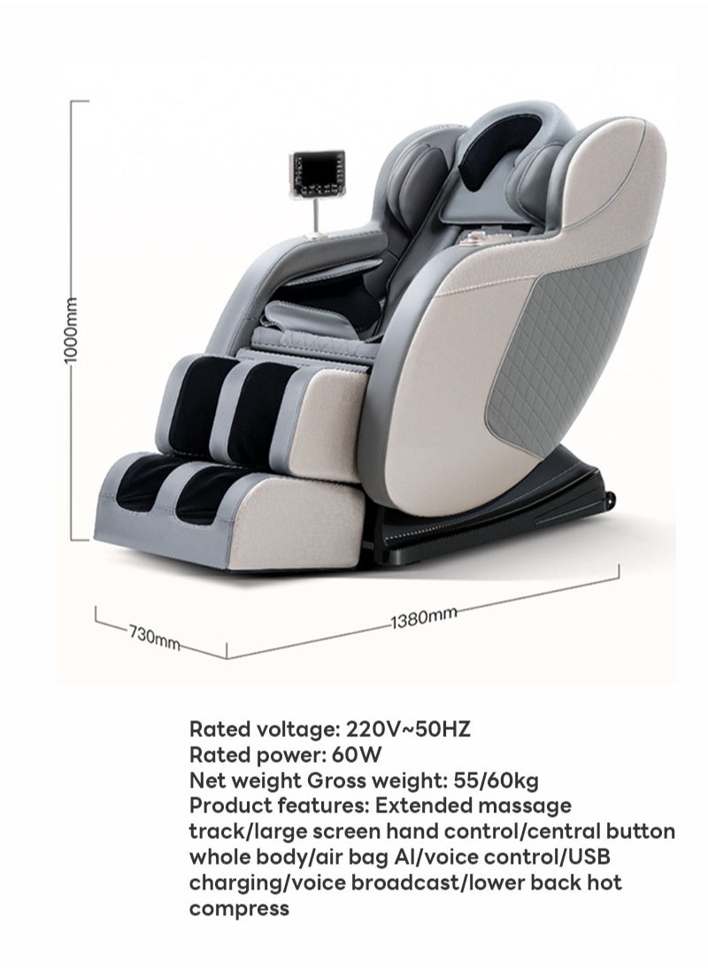 ETG - （5 Years Warranty）Zero Gravity Massage Chair Full Body with Heat and Foot Massage,Full Body Massage Recliner Chair with Airbags, Kneading, Bluetooth, LCD Touch Control（Equipped with intelligent voice function） - Image 1