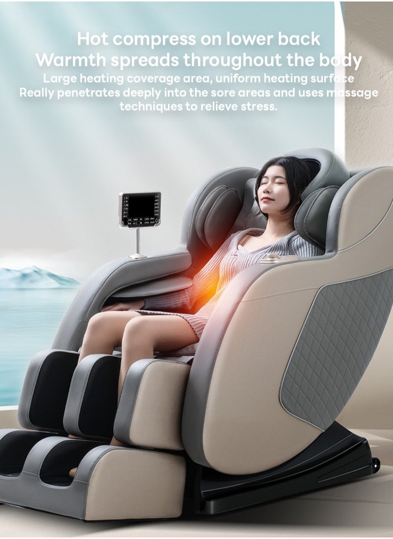 ETG - （5 Years Warranty）Zero Gravity Massage Chair Full Body with Heat and Foot Massage,Full Body Massage Recliner Chair with Airbags, Kneading, Bluetooth, LCD Touch Control（Equipped with intelligent voice function） - Image 1