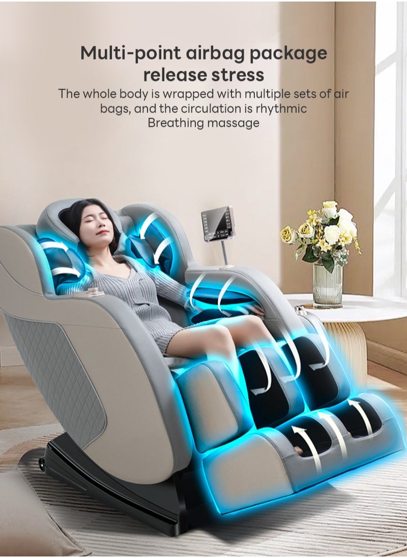 ETG - （5 Years Warranty）Zero Gravity Massage Chair Full Body with Heat and Foot Massage,Full Body Massage Recliner Chair with Airbags, Kneading, Bluetooth, LCD Touch Control（Equipped with intelligent voice function） - Image 1