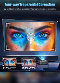 Xnano 300ANSI Projector 8K/4k WiFi 5G Voice Remote Portable Smart Movie Projector with LED Lighting BT5.0 Bulit-in More Apps  - Image 4