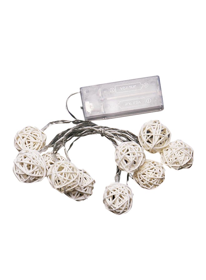 Loquat 20 LED Ball String Light With Battery Box Multicolour 35x20x15cm - Image 1