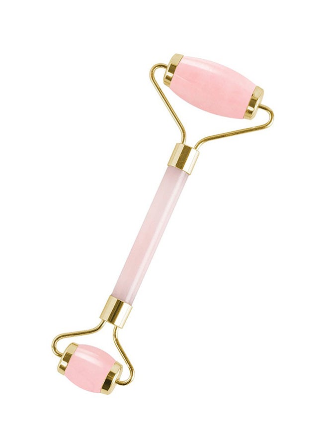 Loquat Jade Facial Massage Roller Pink - Image 1
