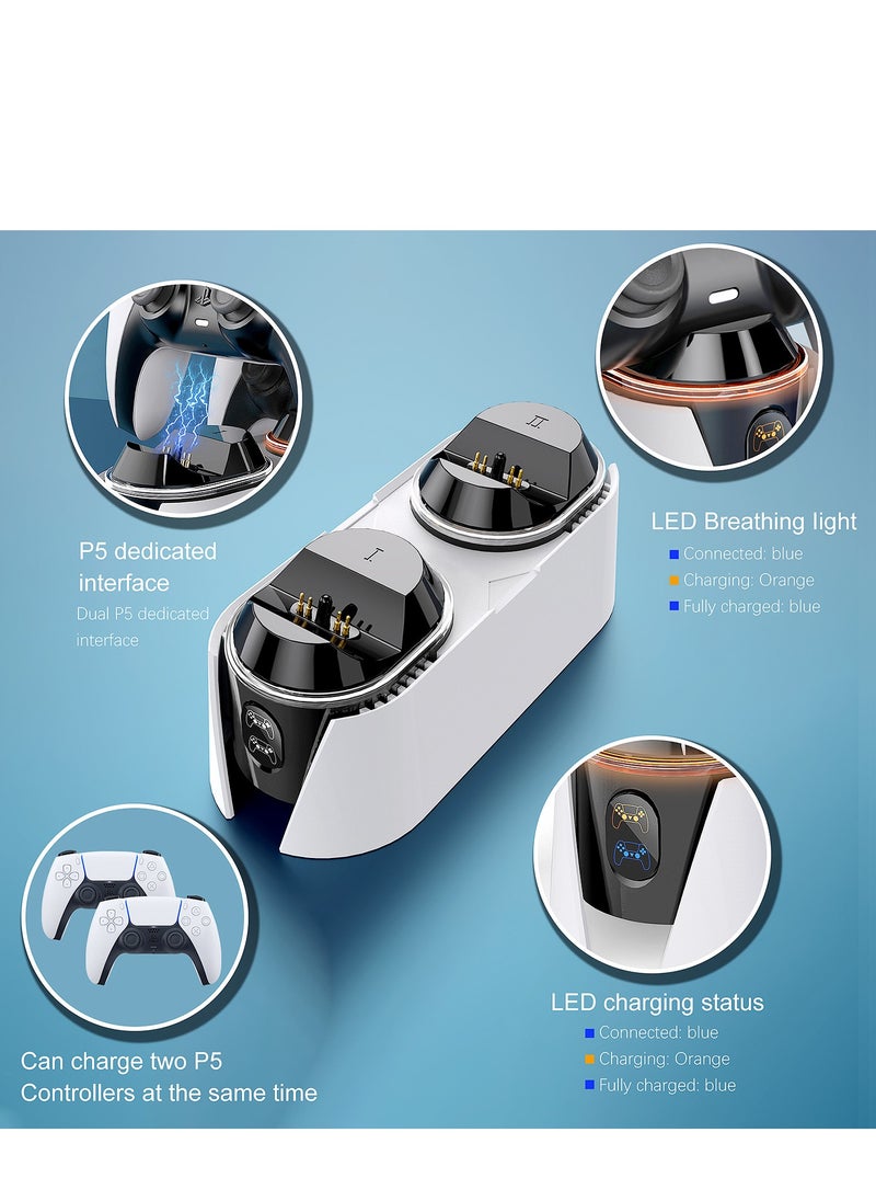 Generic - Dual sensor charging station 5 dual sensor controller chargers 2 with LED indicator lights - Image 1