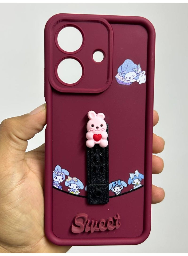 new cartoon-designed back cover with the word "Sweet" on it, compatible with the Realme Note 60X. - Image 2