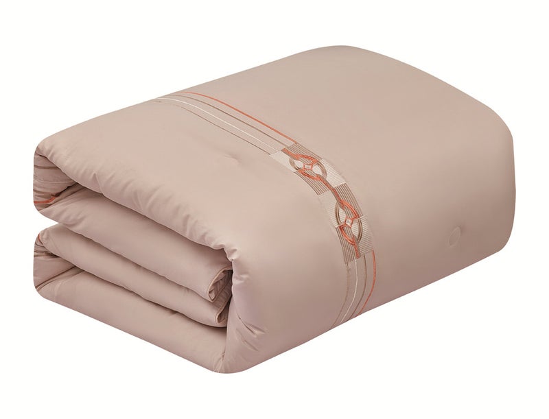 ليفور مفرش صيفي قطن 100% فاخر مناسب لمقاس سرير مزدوج 200 x 200 cm سم من ليفوري مكون من 8 قطع 250 غرزة - Image 2