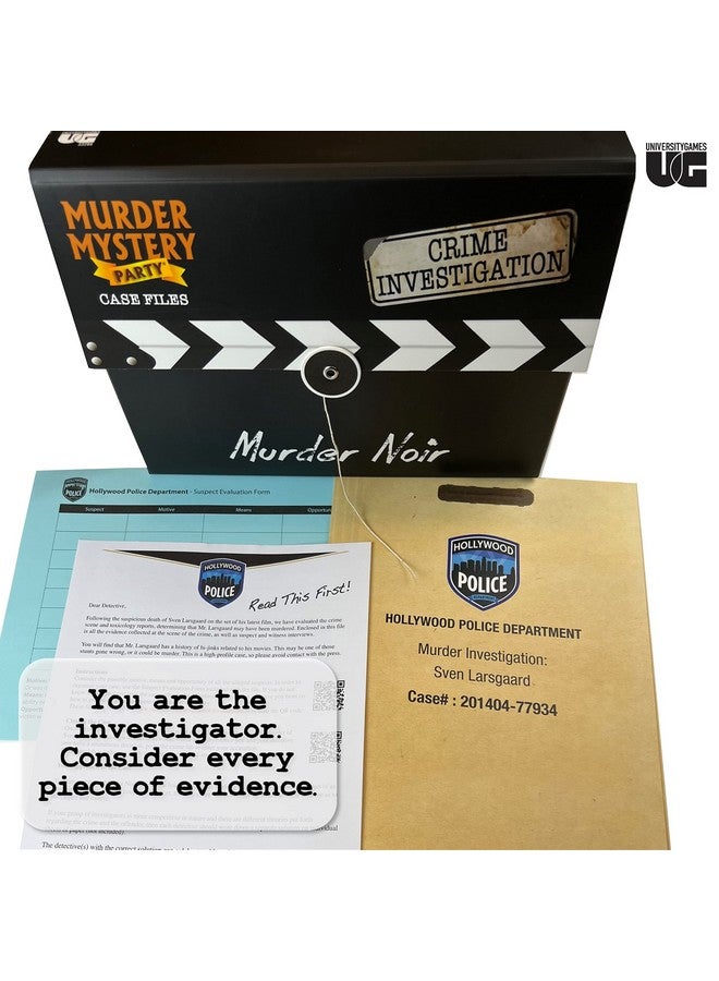 University Games Murder Mystery Party Case Files: Murder Noir for 1 or More Players Ages 14 and Up - Image 2