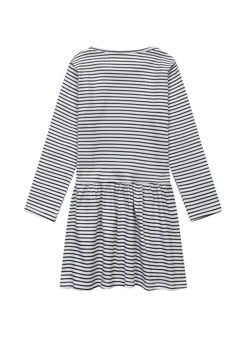 مينوتي فستانان بناتي أطفال بأكمام طويلة وزينة قلب مطبوعة - Image 5