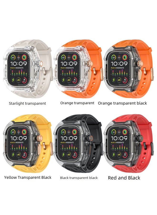 Generic Digital Computer/smart Watch Band Replacement Straps - Suitable For Various Models Styles-Color:Starlight Transparent-Specifications:Iwatch 10th Generation [46mm]  - Image 5