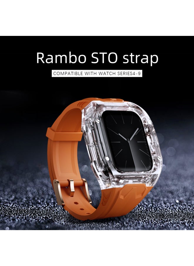 Generic Digital Computer/smart Watch Band Replacement Straps - Suitable For Various Models Styles-Color:Starlight Transparent-Specifications:Iwatch 10th Generation [46mm]  - Image 3