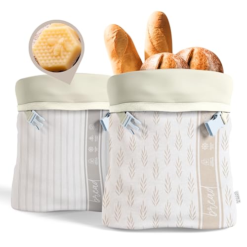 Nectar & Nest Reusable Beeswax Bread Bags for Homemade Bread & Sourdough – XL Eco-Friendly, Natural, Food-Safe Storage Bag to Keep Loaves Fresh Longer – Sustainable, Zero Waste - Image 1
