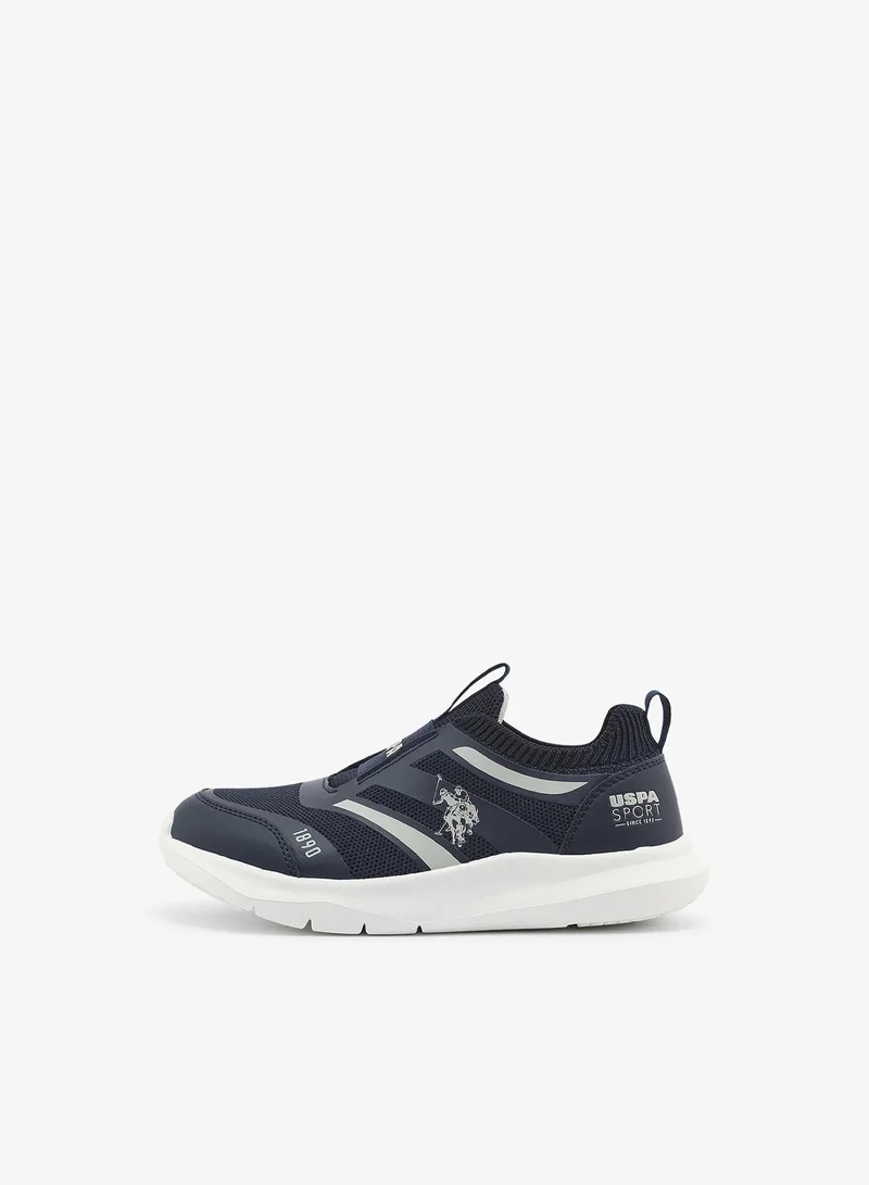 U.S. Polo Assn. Navy Kids Navy Low-Top Casual  Slip On Sneakers - Sleek Everyday Style and Comfort for Effortless Wear for Kids | Best Price UAE
