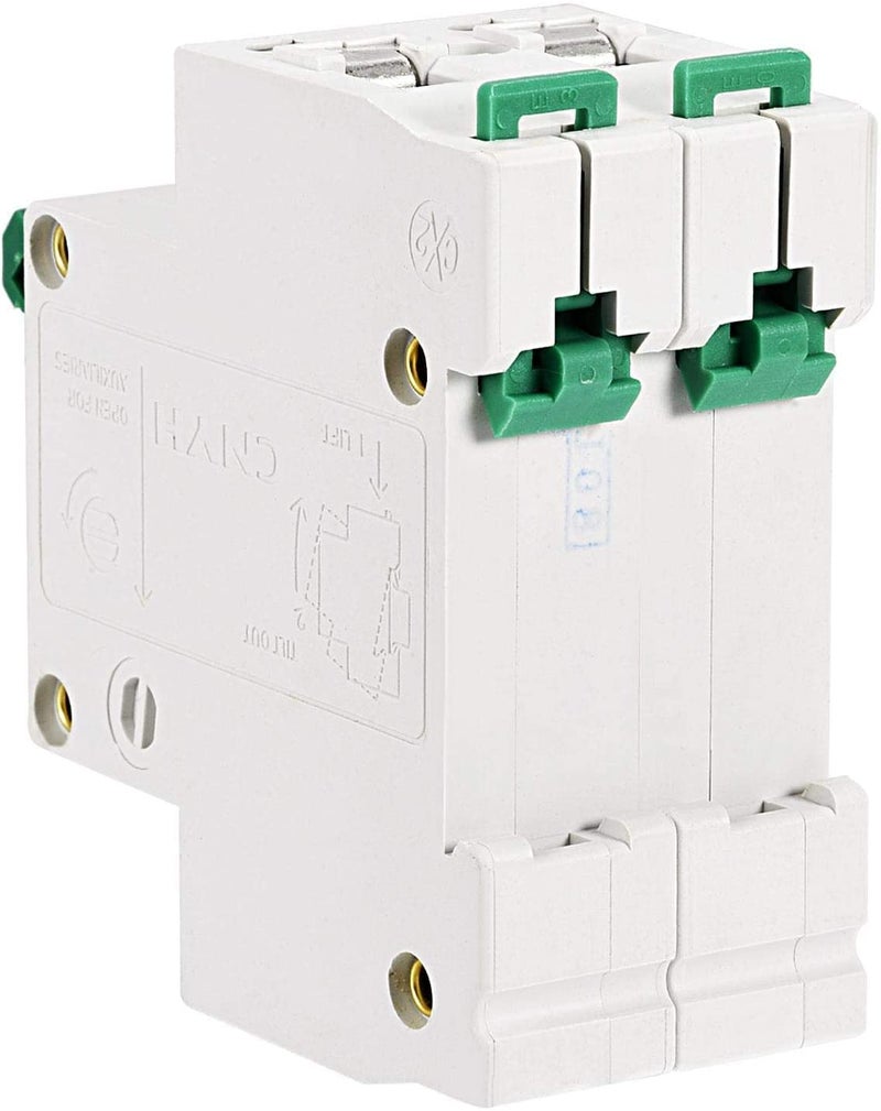 DZ47 63 2 Pole 25A 400V C25 Curve D Miniature Circuit Breaker 2 Pieces - Image 5