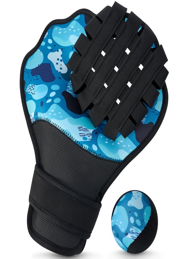 TTQ Water Baseball Ball and Glove Set for Pool & Beach Games - Adjustable Ambidextrous Baseball-Style Mitt with Water Bouncing Ball for Summer Outdoors Water Sports - Image 1