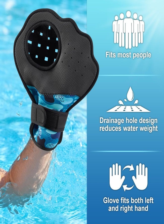 TTQ Water Baseball Ball and Glove Set for Pool & Beach Games - Adjustable Ambidextrous Baseball-Style Mitt with Water Bouncing Ball for Summer Outdoors Water Sports - Image 4