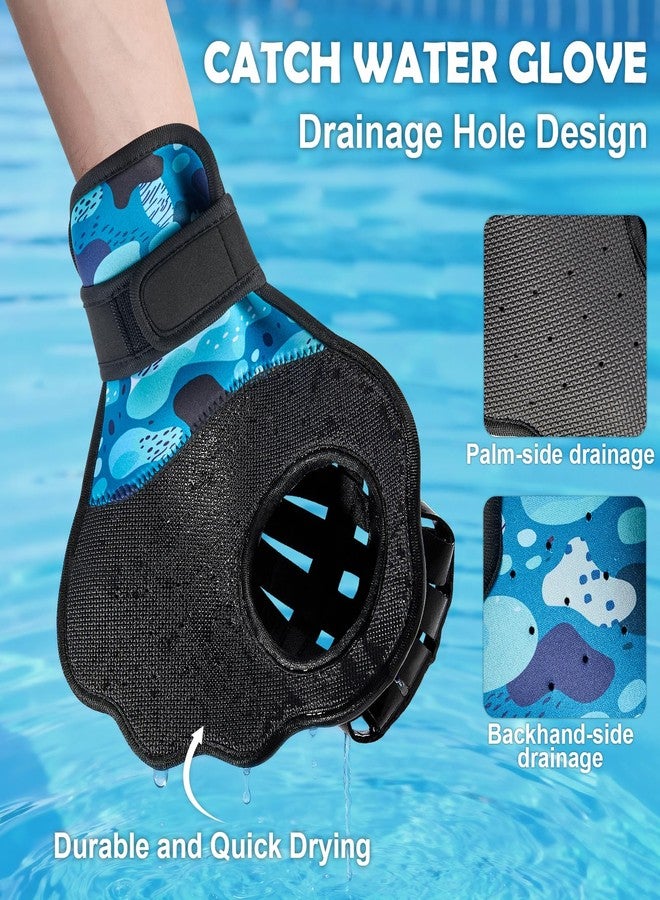TTQ Water Baseball Ball and Glove Set for Pool & Beach Games - Adjustable Ambidextrous Baseball-Style Mitt with Water Bouncing Ball for Summer Outdoors Water Sports - Image 3