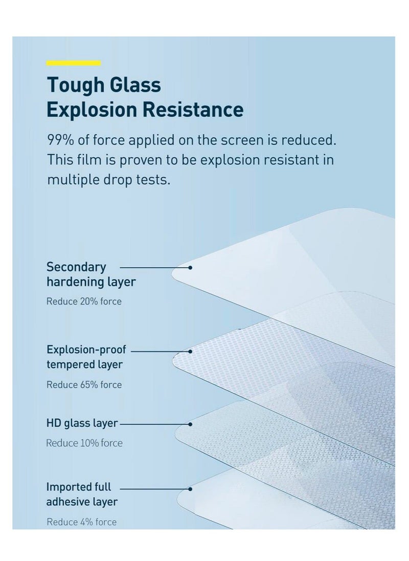 Wtech - Pure Vision Series Curved Edges Full Coverage Anti-Reflection HD Tempered Glass Screen Protector For Apple iPad Pro 12.9 2022 Clear - Image 1