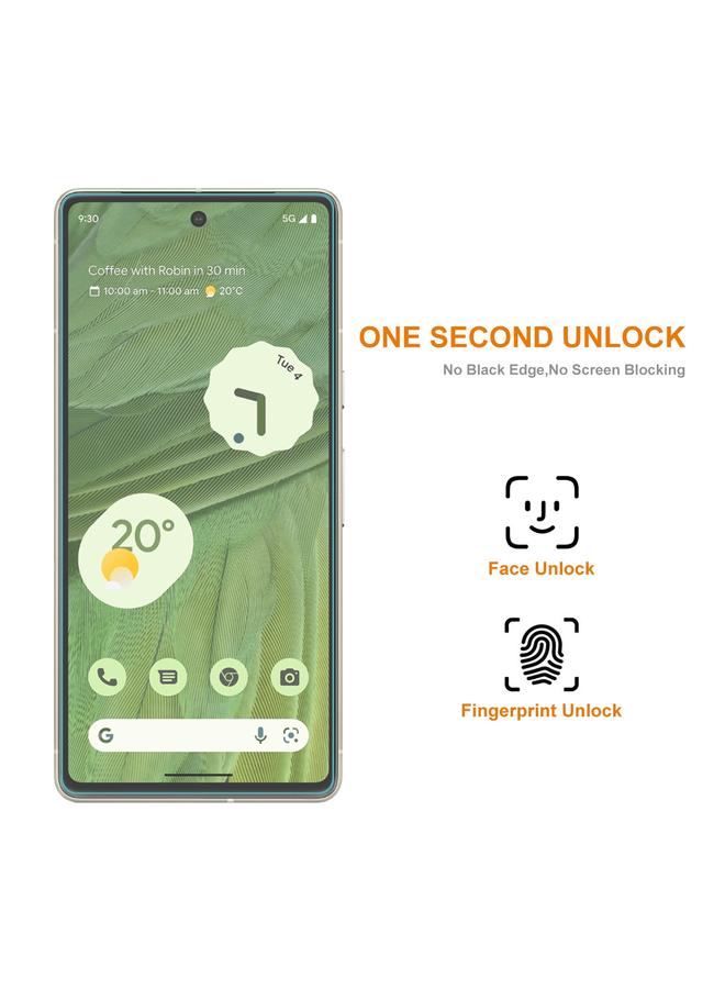 إيروريكس قطعتان لهاتف Google Pixel 7A 0.26 مم 9H 2.5D غشاء زجاجي مقوى من الألومنيوم والسيليكون عالي الجودة - Image 3