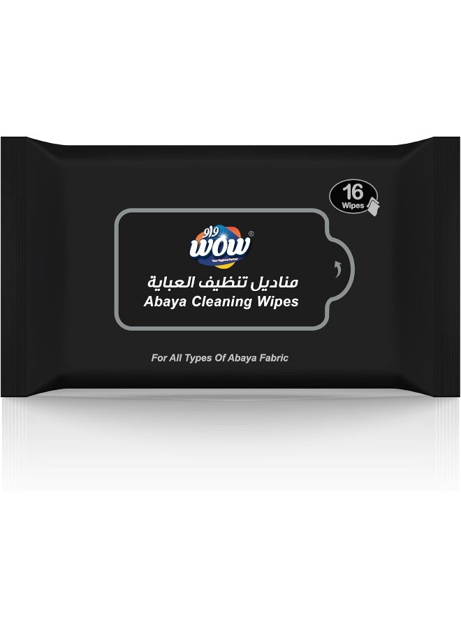 WOW Abaya Cleaning Wipes - 16 Count - Image 1