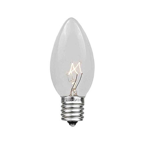 Novelty Lights C9 Clear Christmas String Light Set - 25 Foot, Indoor/Outdoor, Dimmable, Green Wire - Image 2