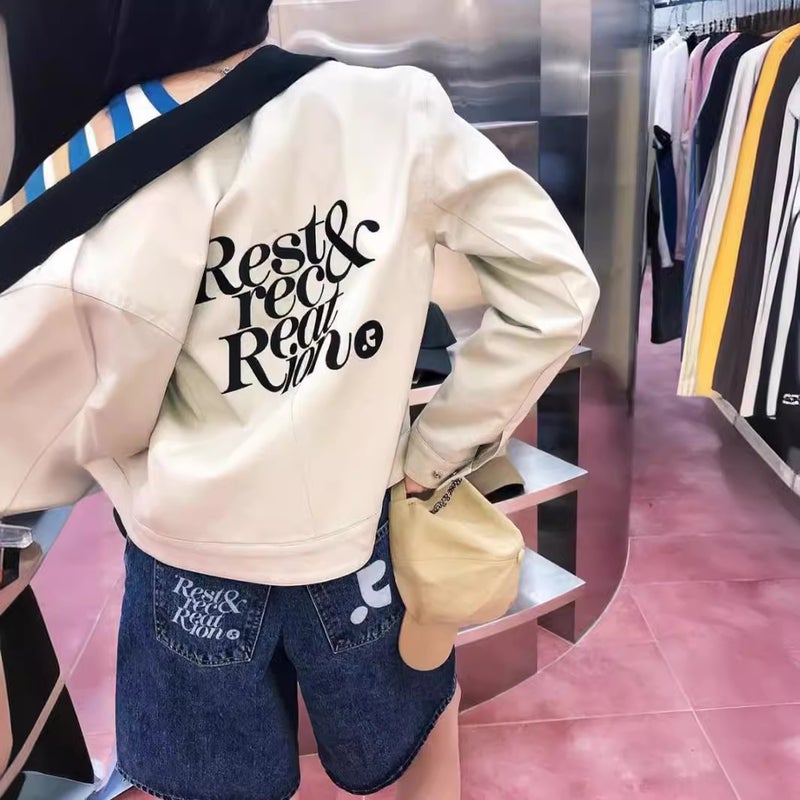 شورت جينز نسائي بقصة فضفاضة وتطريز على الطراز الكوري - Image 3