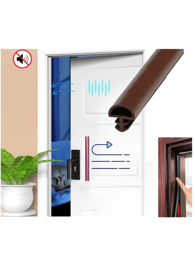 ROBUSTLINE Rubber Beading Conical 12Mm Brown Weather Seal Strip Soundproofing Door Seal Strip For Windows Doors Kc010 