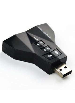 Usb 7.1 Aircraft Sound Card , External Virtual 3d Sound Audio Card Adapter, Dual Headphones Dual Microphone Button 3d Sound Card For Laptop Pc - pzsku/ZDB6C2F1D84683DC3DEA6Z/45/_/1710943165/7787d943-5fcb-4d21-8d8f-c865554d9284