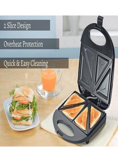 Generic 2 Slice Sandwich Toaster with Non-Stick Plate, Overheat Protection, Power On/Off Indicator, Sandwich Maker  - Image 5