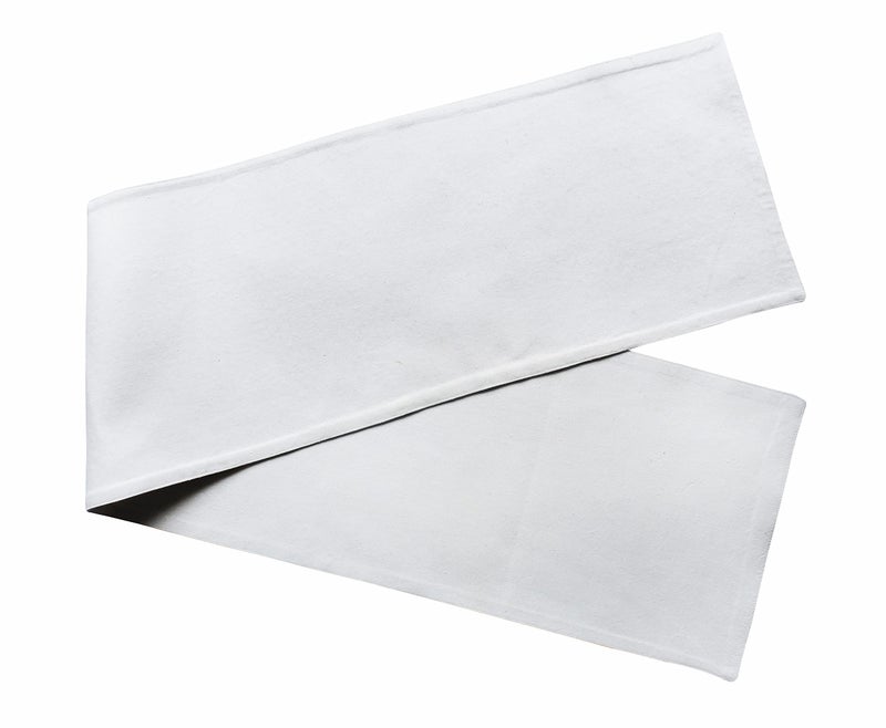Airwill Cotton Plain White Designed Solid Pattern Table Runner Length 152cm (White, Pack of 1) - Image 3