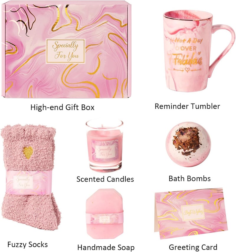 NARUBY Birthday Gifts for Women Spa Gift Baskets Unique Gift Ideas Get Well Soon Gifts for Women Friendship for Her Mom Sister Wife Best Friends Female Happy Birthday Gift box for Women Who Have Everything - Image 2