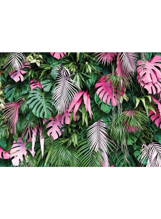 Jungle Green Leaves Backdrop Tropical Plants Photography Backdrop for Baby Birthday Party Newborn Studio Props 11586(7x5FT)