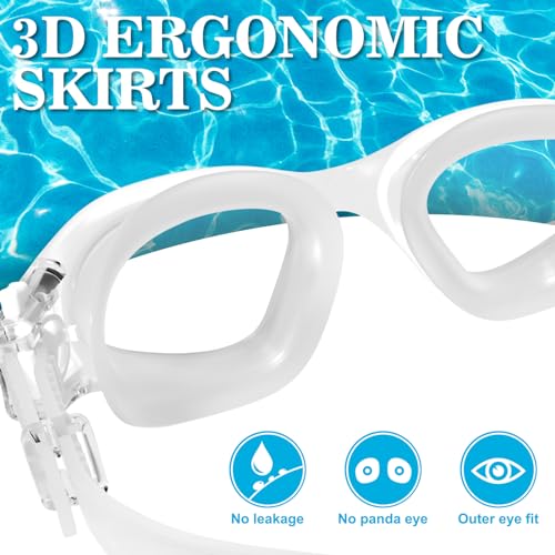 WIN.MAX Polarized Swimming Goggles Swim Pool Goggles Anti Fog Anti UV No Leakage Clear Vision for Men Women Adults Teenagers - Image 3