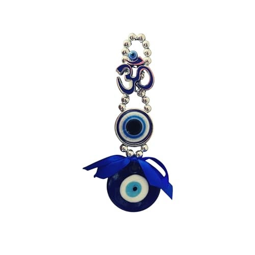 GJ OM Evil Eye Hanging for Home & Car | Door Hanging Showpiece for Good Luck & Prosperity | Decorative Charm for Office, Shop, Mandir & Home Entrance - Blue - Image 5