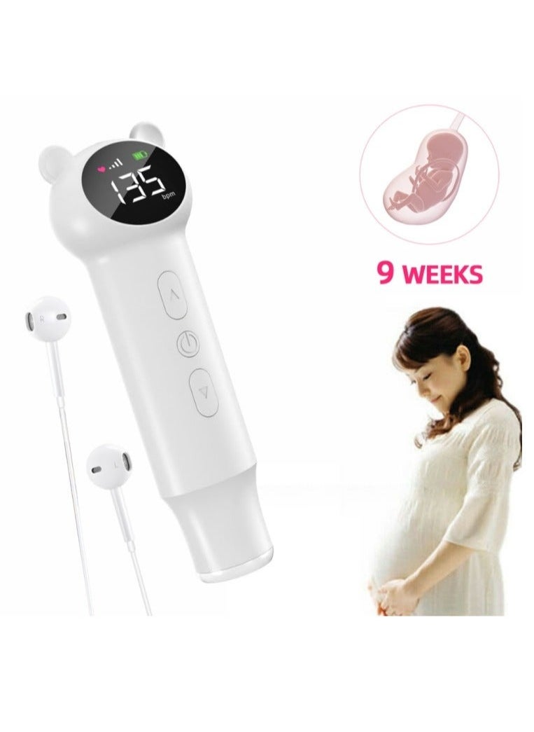Generic HD-T601 3.0MHz Portable Fetal Doppler Infant Heart Rate Monitor,Fetal Doppler Baby Heart Rate Monitor  - Image 2