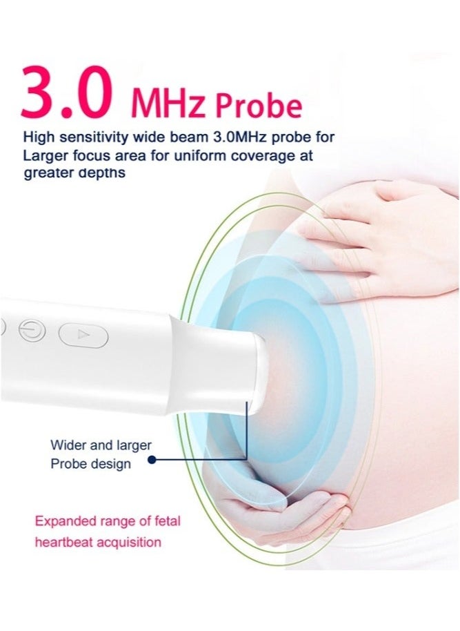 Generic HD-T601 3.0MHz Portable Fetal Doppler Infant Heart Rate Monitor,Fetal Doppler Baby Heart Rate Monitor  - Image 3