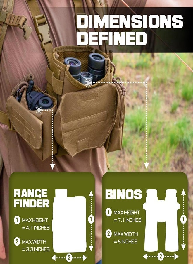 Lone Trail binocular harness chest pack bino harness With rangefinder pouch hunting chest rig Binocular Case Bino Pack - Image 2