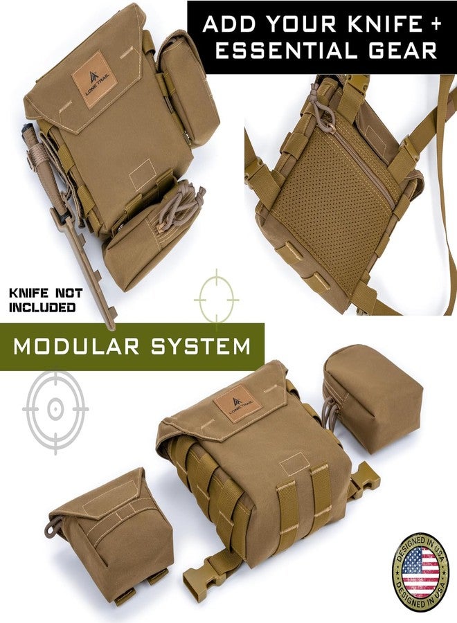 Lone Trail binocular harness chest pack bino harness With rangefinder pouch hunting chest rig Binocular Case Bino Pack - Image 5