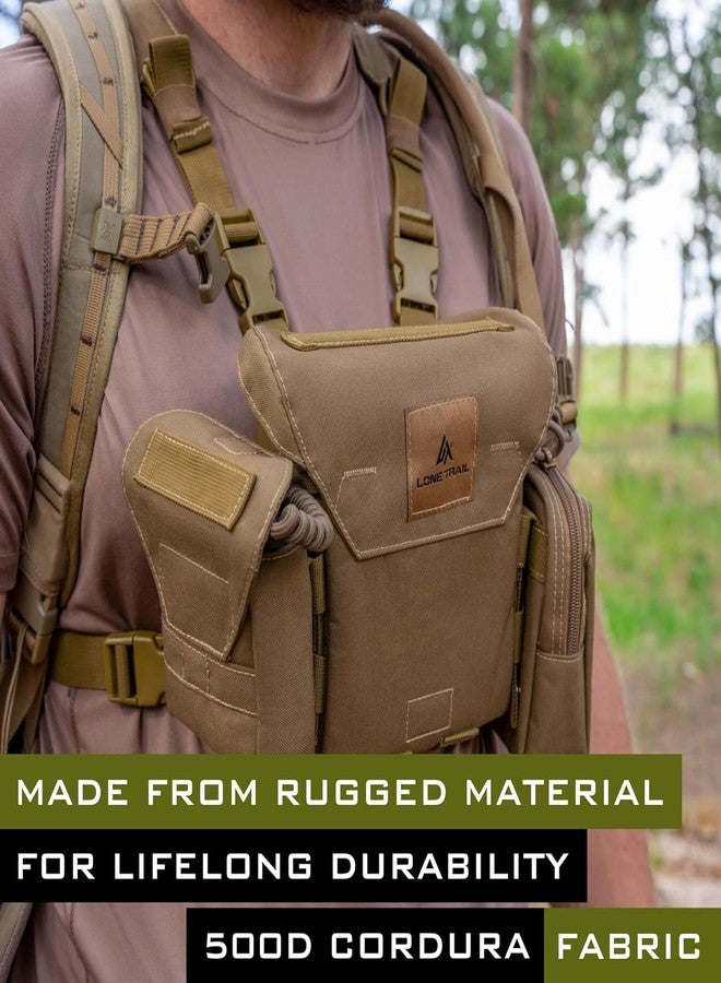 Lone Trail binocular harness chest pack bino harness With rangefinder pouch hunting chest rig Binocular Case Bino Pack - Image 3
