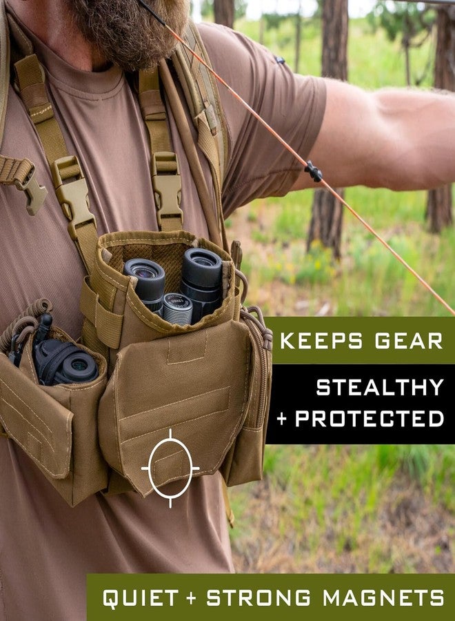 Lone Trail binocular harness chest pack bino harness With rangefinder pouch hunting chest rig Binocular Case Bino Pack - Image 4