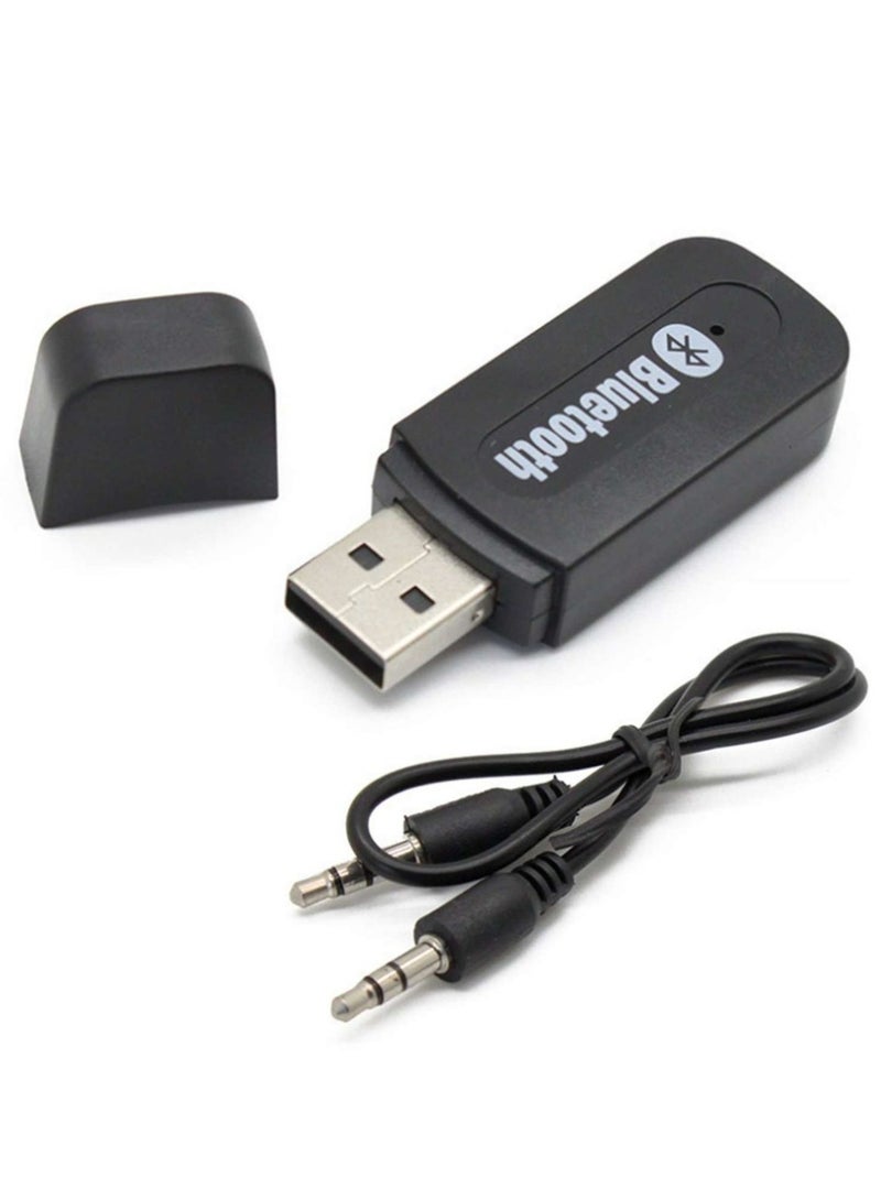 NEW M22 USB Car & Home Stereo Bluetooth Receiver 3.5mm – Wireless Audio Adapter for Car Stereo, Speakers & More (Black) - Image 4