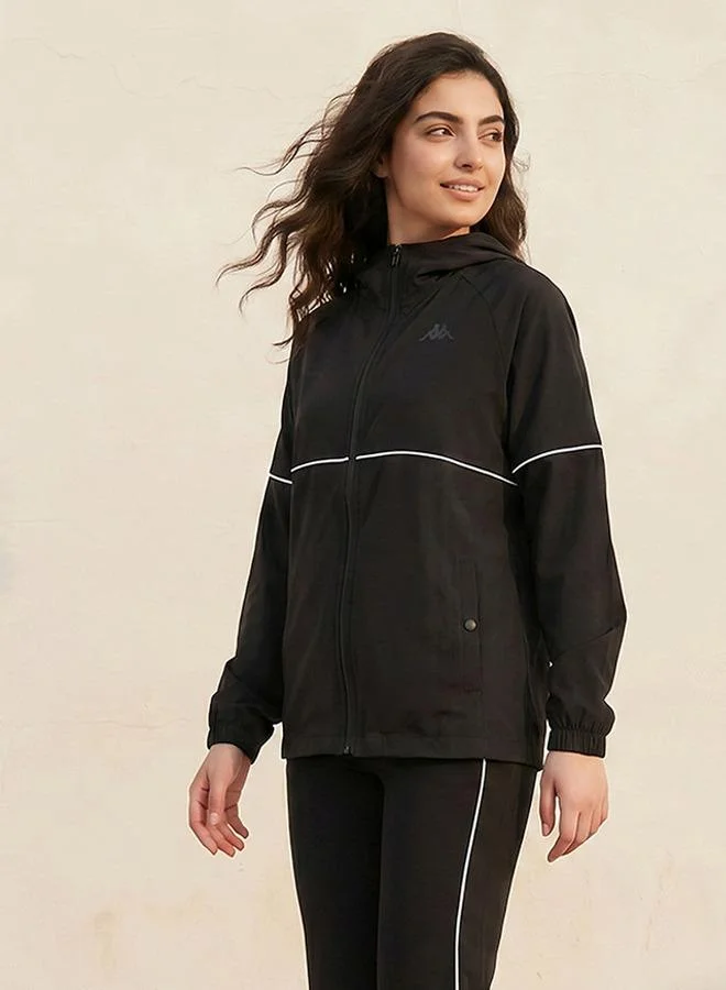 Kappa BLACK Kappa 2 Way Stretch Zip Through Jacket for Women | Best Price UAE