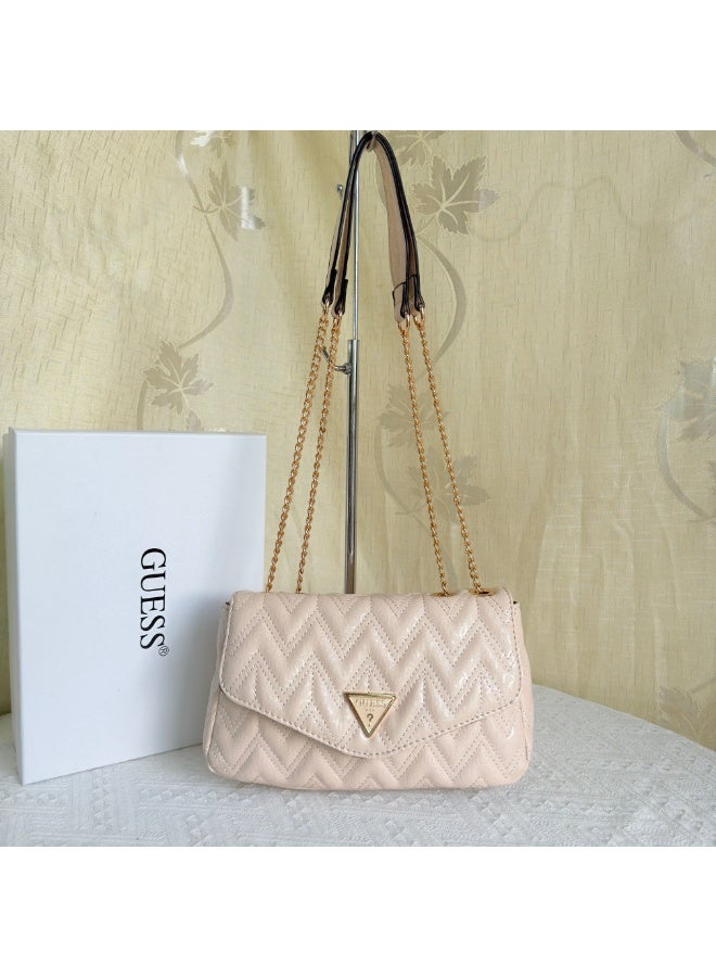GUESS GUESS Adelasia Convertible Crossbody Flap Bag，pink - Image 1